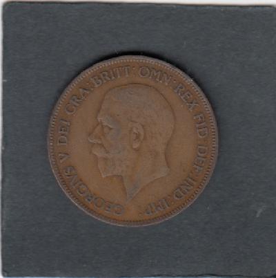 Beschrijving: 1 Penny  GEORGIUS V  